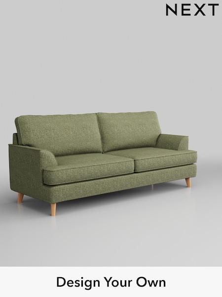 Chunky Boucle Easy Clean/Mid Green Peyton (U83906) | £1,175