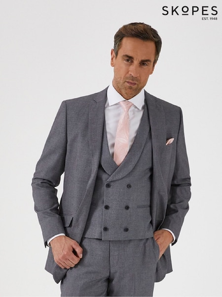 Skopes Light Grey Harcourt Slim Fit Suit Jacket (U84227) | £110
