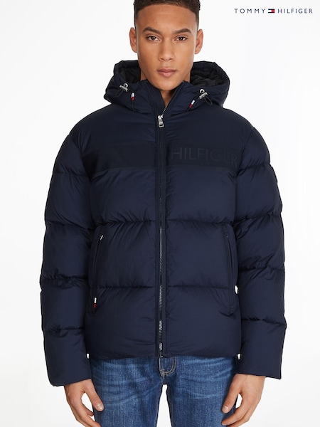 Tommy Hilfiger Blue High Loft Puffer Jacket (U84296) | £105