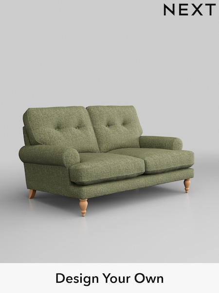 Chunky Boucle Easy Clean/Mid Green Erin Buttoned Back Deep Sit (U84385) | £1,175
