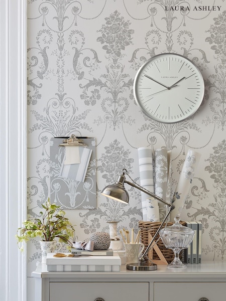 Laura Ashley Glenn Contemporary Metal Clock (U85796) | £65