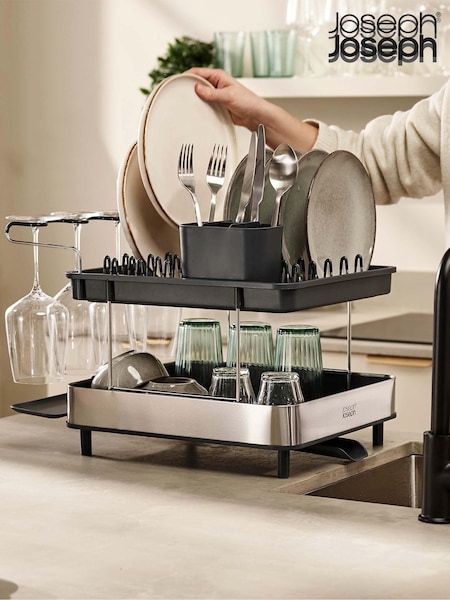 Joseph Joseph Silver 2 Tier Dish Rack (U86363) | £80