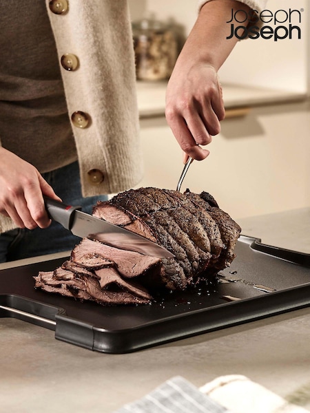 Joseph Joseph Black Cut&Carve Plus Multi-Function Large Chopping Board (U86365) | £25