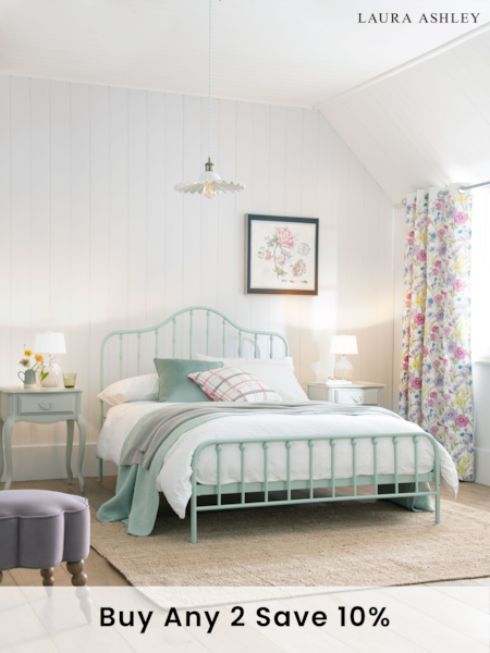 Laura Ashley Eau De Nil Shandwick Bed (U87000) | £375 - £425