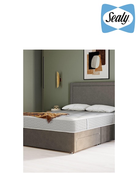 Sealy Silver Fox Ortho Plus Mellbreak PostureTech Mattress and 4 Drawer Storage Divan Base Set (U87085) | £650 - £1,125