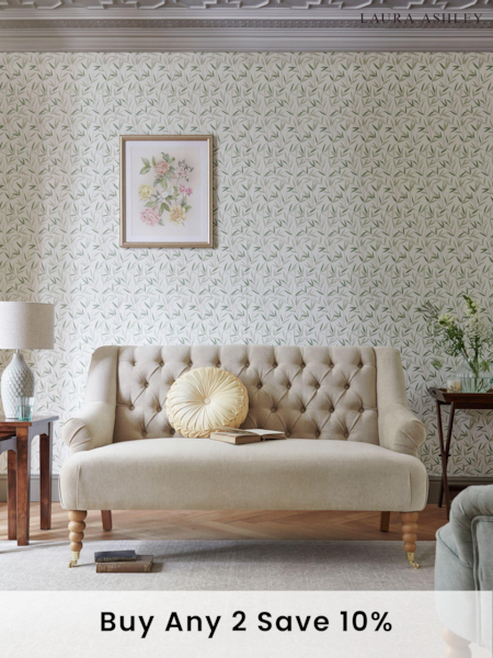 Laura Ashley Baron Chenille Hazelnut Ropsley Small 2 Seater Sofa (U87765) | £849