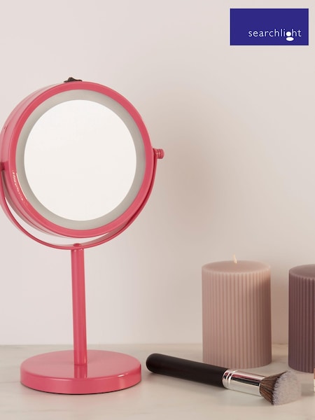 Searchlight Pink Margot Illuminated Mirror (U89217) | £20