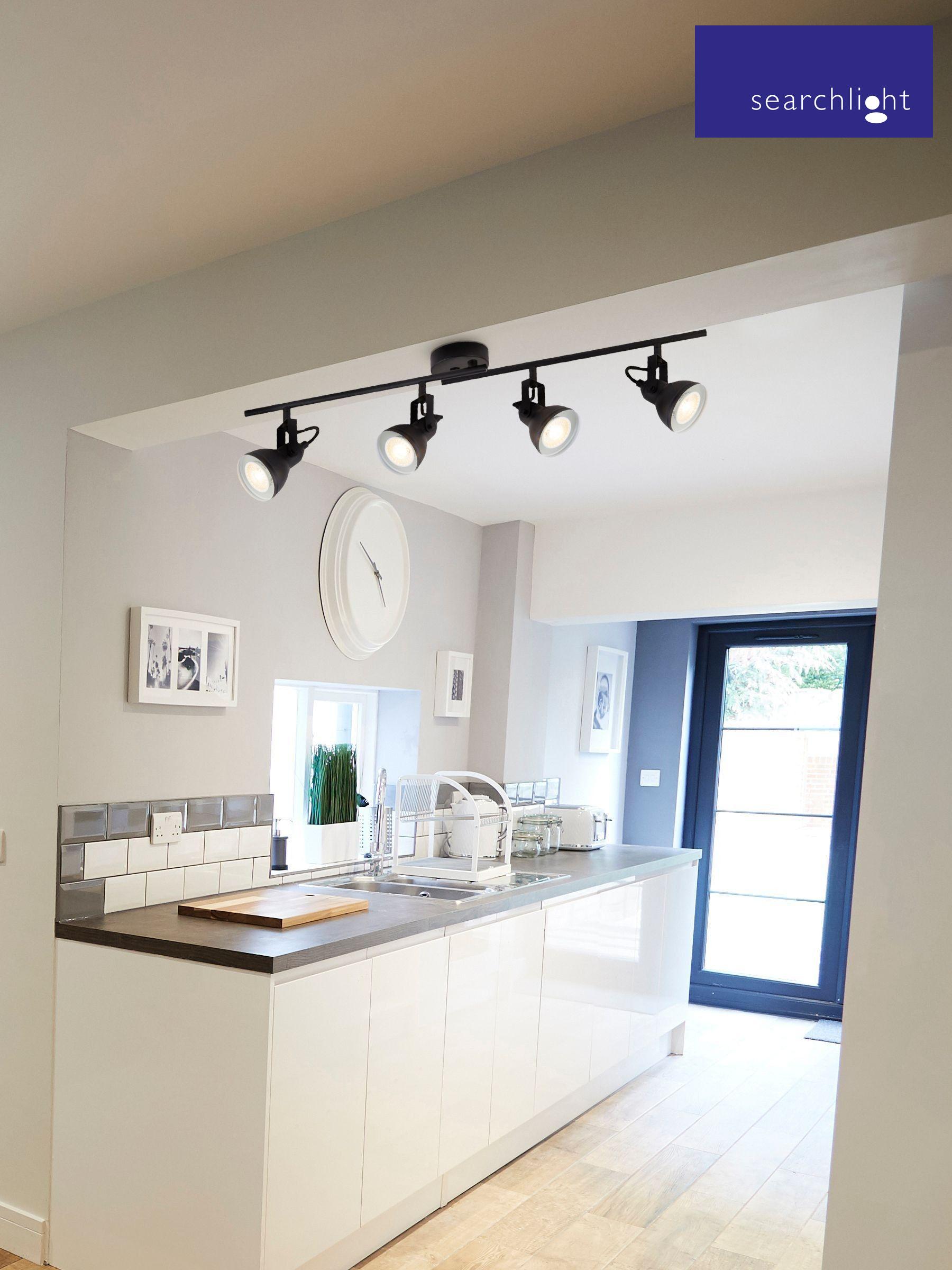 Black spotlights kitchen 2025