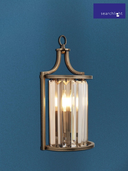 Searchlight Brass Hermione Antique Wall Light (U89288) | £50
