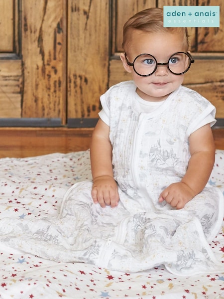 aden + anais White Light 1.0 TOG 100% Cotton Muslin Sleeping Bag (U90582) | £35