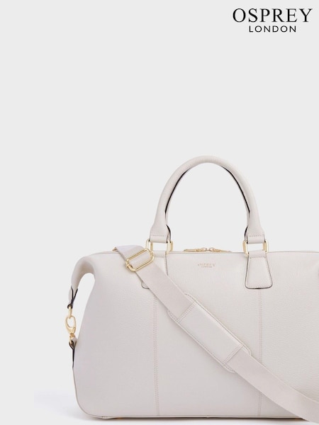 OSPREY LONDON Red The Adaline Leather Weekender (U91500) | £249
