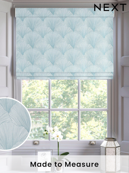 Teal Blue Merritt Made To Measure Roman Blind (U91863) | £79