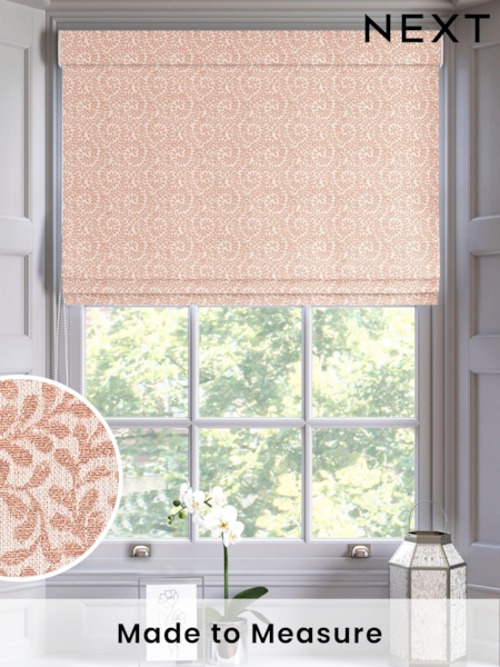 Pink Portia Made To Measure Roman Blind (U91879) | £84