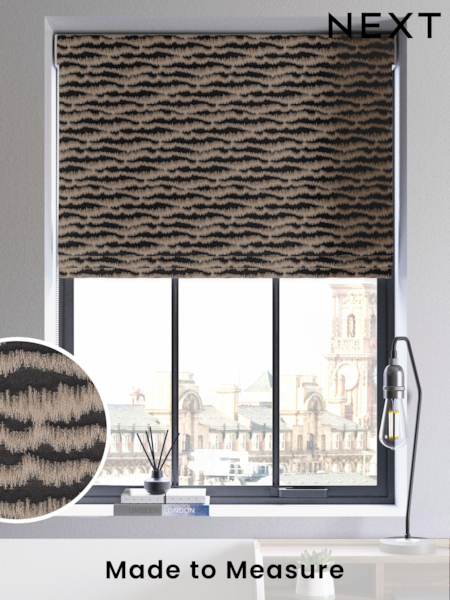 Black Motte Made to Measure Roman Blind (U92075) | £84
