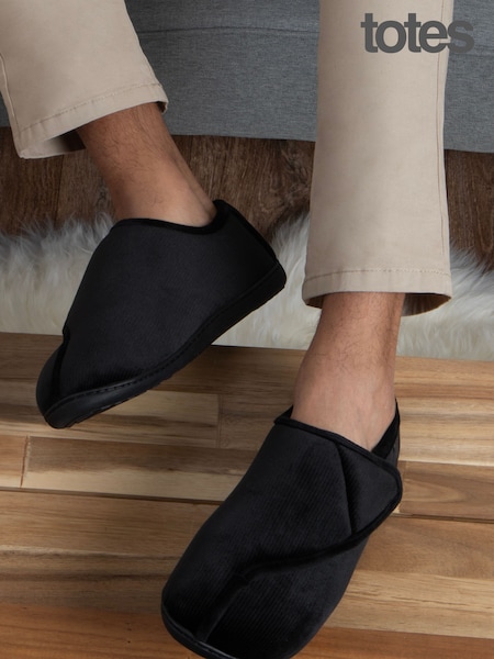 Totes Black Sheepskin™ Ladies Phoebe Slippers (U92222) | £30