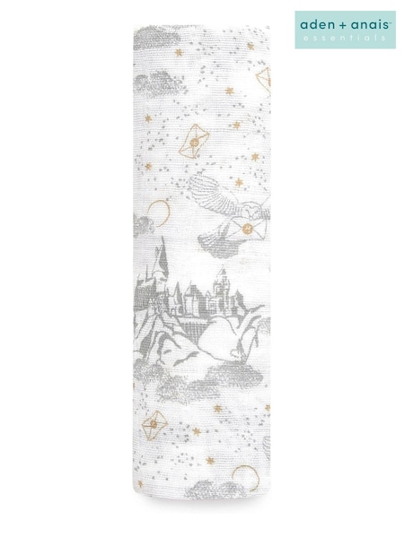aden + anais White Large 100% Cotton Muslin Harry Potter ™ Iconic Collection (U92534) | £17