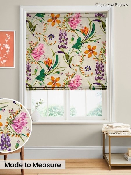 Graham & Brown Botanists Scroll Made To Measure Roman Blinds