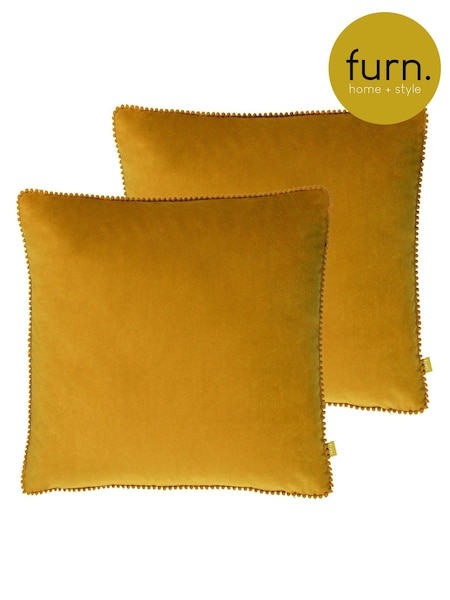 furn. 2 Pack Yellow Cosmo Filled Cushions (U94575) | £25