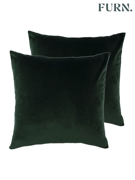 furn. 2 Pack Green Aurora Filled Cushions (U94621) | £21