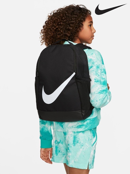 Nike Black/White Brasilia Kids Backpack (U97029) | £35