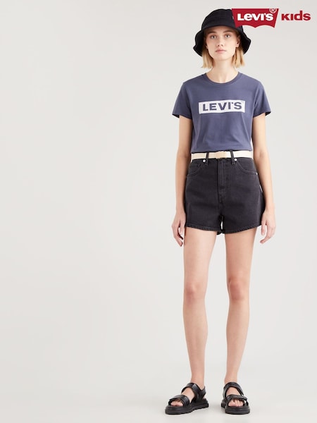 Levi's® Wonderful 100% Cotton High Waisted Mom Shorts (U98592) | £45