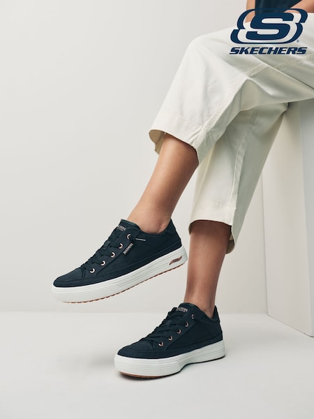 Skechers Black Arch Fit Arcade Womens Trainers (U99982) | £69