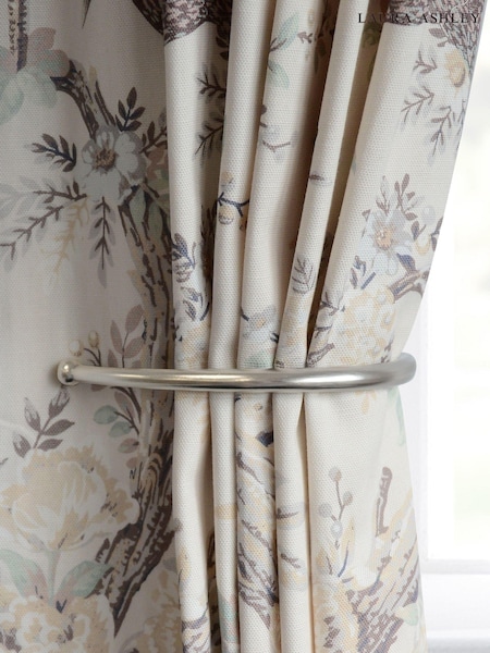 Laura Ashley Matt Nickel Set of Two Ball End Swing Holdbacks (UB5784) | £20