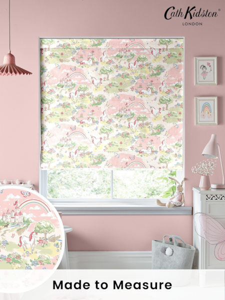 Cath Kidston Pink Kids Magical Scenic Made To Measure Roman 100% Cotton Blind (UDL678) | £75