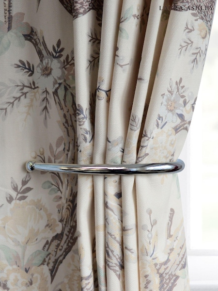 Laura Ashley Chrome Set of Two Ball End Swing Holdbacks (UE9388) | £20