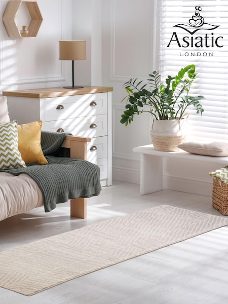 Asiatic Rugs Grey Muse Linear Flatweave Runner Rug (UNR692) | £52