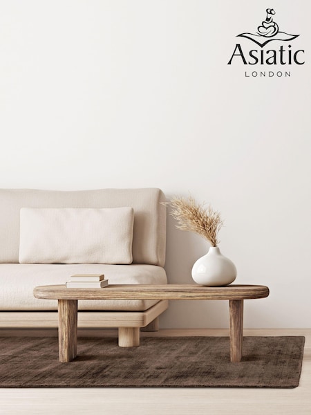 Asiatic Rugs Chocolate Brown Blade Hand Woven Runner Rug (URR488) | £185
