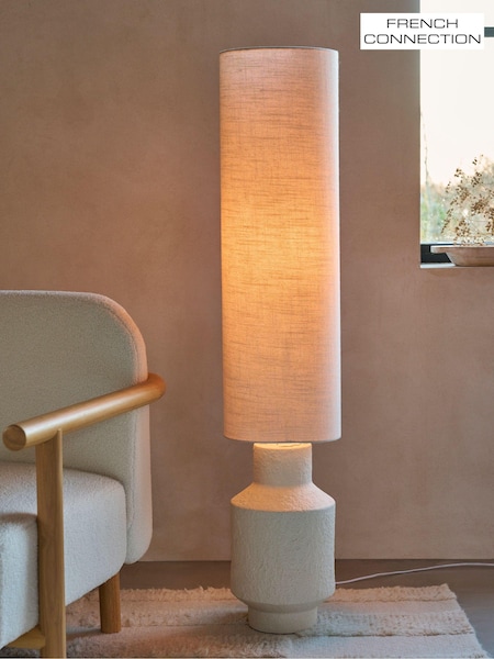 French Connection Cream Lamu Floor Lamp (UUN334) | £165