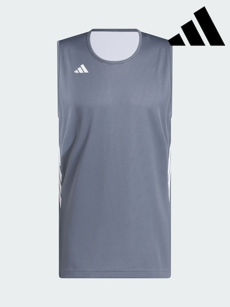 adidas White 3G Speed Reversible Basketball AEROREADY Jersey (V00030) | £35