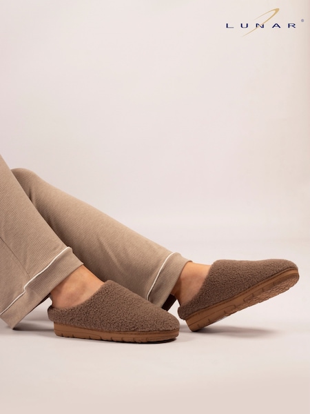 Lunar Burford Gift Boxed Brown Slippers (V00094) | £28
