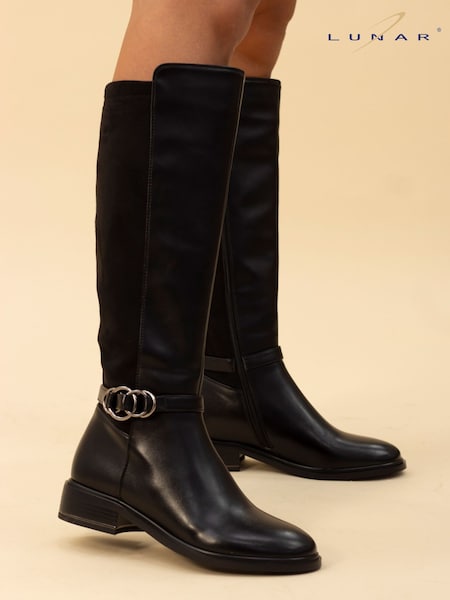 Lunar Corby Fashion Riding Black Boots (V00119) | £80