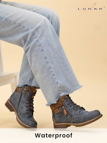 Lunar Blue Millie Waterproof Boots (V00160) | £65