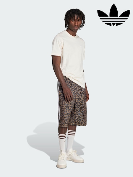 adidas Originals Brown Leo Oversized Shorts (V00190) | £45