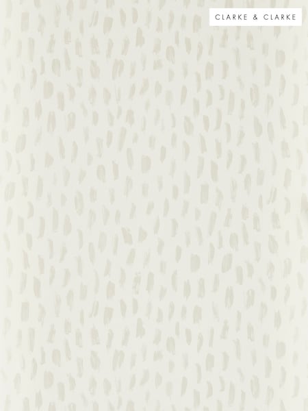Clarke and Clarke Ivory Loxley Metropolitan A4 Wallpaper Sample (V00194) | £1