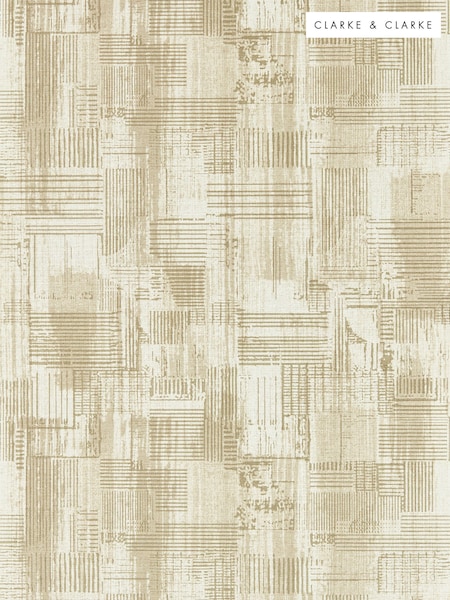 Clarke and Clarke Linen Kazimir Metropolitan A4 Wallpaper Sample (V00201) | £1