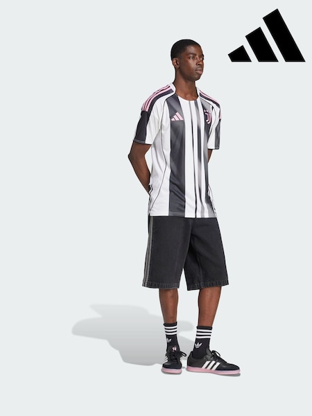 adidas White Juventus 25/26 Home Jersey (V00280) | £85