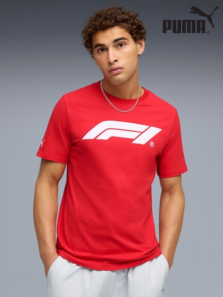 Red - Regular Puma Formula 1® Essentials Logo T-shirt