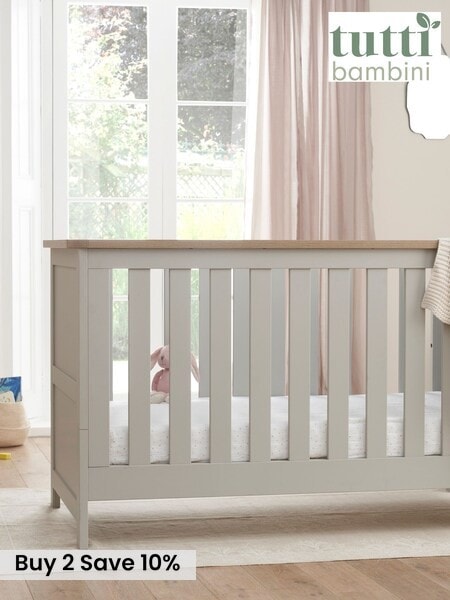 Tutti Bambini Dove Grey Oak Verona Cot Bed (V00363) | £349
