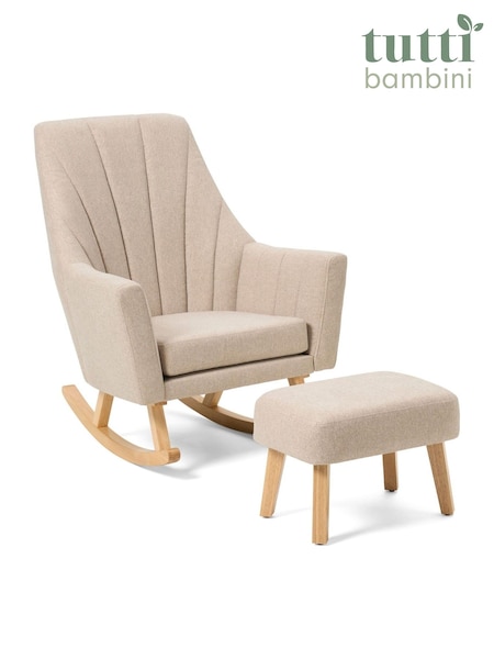 Tutti Bambini Stone Jonah Rocking Nursing Chair & Footstool (V00375) | £229
