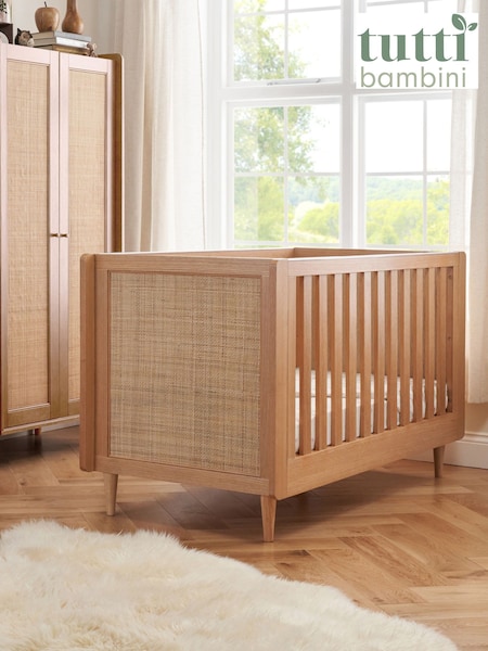 Tutti Bambini Light Oak Japandi Cot Bed (V00378) | £399