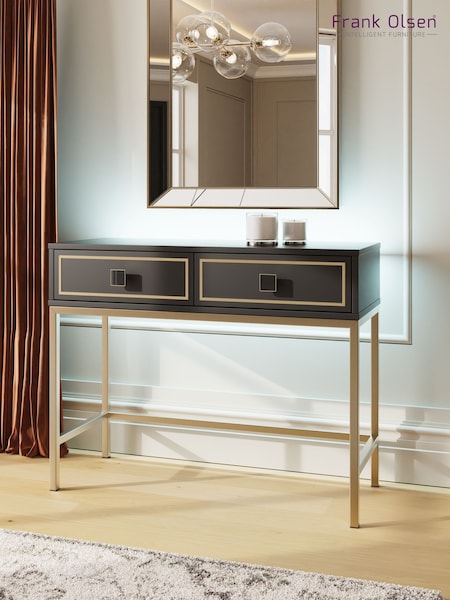Frank Olsen Black Mia Console Table (V00435) | £379
