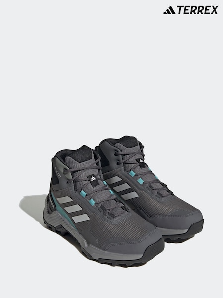 adidas Terrex Grey Eastrail 2.0 Mid RAIN.RDY Hiking Shoes (V00867) | £100