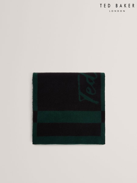 Ted Baker Green Sammmis Knitted Scarf (V00888) | £39