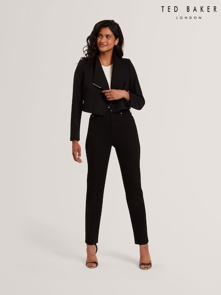 Ted Baker Black Rosecee Wool Wrap Jacket (V00939) | £249