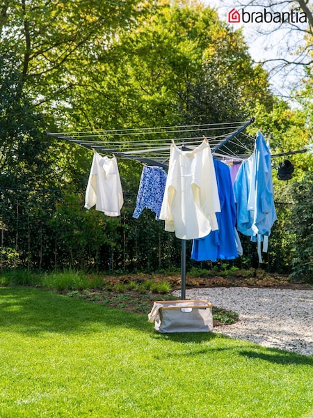 Brabantia Anthracite Lift-O-Matic Rotary Dryer Airer with Accessories (V01121) | £135