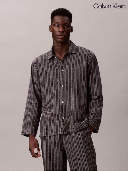 Calvin Klein Black Flannel Pyjama Top (V01479) | £55